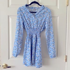 Vintage long sleeve daisy dress